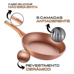 Frigideira Antiaderente Cerâmica Não Gruda Não Vai Óleo Utensilios Domestico Cozinha na Shopee