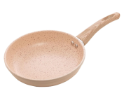 Frigideira de Indução em Alumínio com Revestimento Cerâmico Granilite Bege 20cm na Amazon
