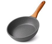 Frigideira Grande em Alumínio Revestida em Cerâmica e Cabo De Madeira Fundo de Indução Fogão a Gás Elétrico e Indução na Amazon Frigideira Grande em Alumínio Revestida em Cerâmica e Cabo De Madeira Fundo de Indução Fogão a Gás Elétrico e Indução na Amazon