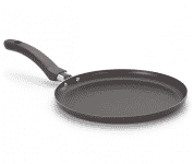 Frigideira Panquequeira Antiaderente 22 cm Preto na Casas Bahia