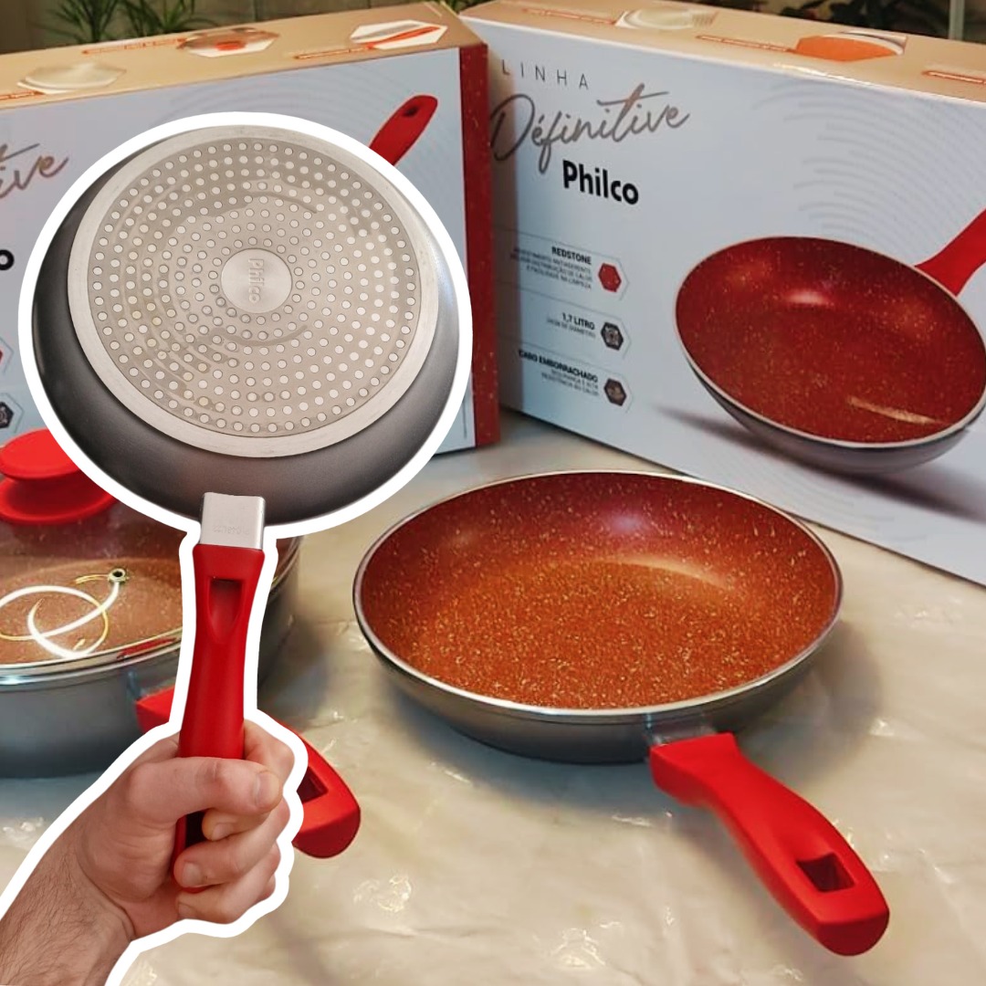 Frigideira Philco PPH240AFR Revestimento Redstone 1,7L na Amazon