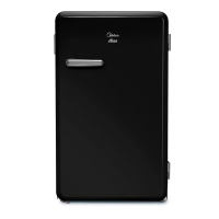 Frigobar Retrô, 95L, Preto, 110V, Midea, MRV10P1 na Amazon
