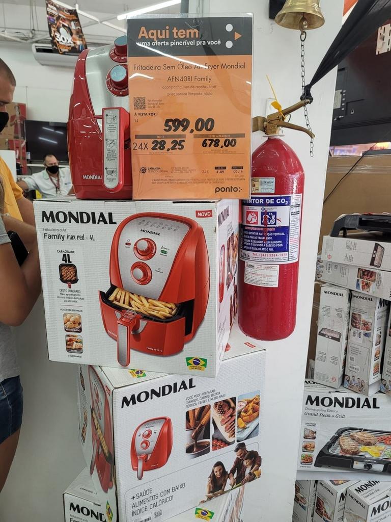 Fritadeira a Ar Family Mondial AFN-40-RI 4L Inox na Americanas