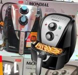 Fritadeira a Ar Mondial, Family Inox Black – 220V- 4L na Amazon