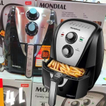 Fritadeira a Ar Mondial, Family Inox Black – 4L, 127V, 1500W – AFN-40-BI na Amazon