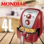 Fritadeira a Ar Mondial, Family Inox Red – 4L, 110V, 1500W – AFN-40-RI na Amazon