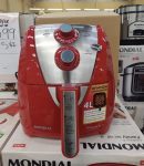 Fritadeira a Ar Mondial, Family Inox Red – 4L, 110V, 1500W – AFN-40-RI na Amazon