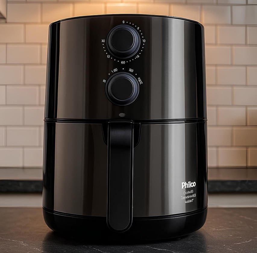 Fritadeira Air Fry Philco PFR18TI Titanium Inox 4,6L 1500W na Casas Bahia