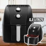 Fritadeira Air Fryer Britânia 5,5L 1500W BFR50 Redstone 127V na Amazon