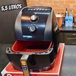 Fritadeira Air Fryer Britânia 5,5L 1500W BFR50 Redstone na Amazon