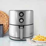 Fritadeira Air Fryer Britânia BFR46PI 4,6L Display Analógico Preto e Inox 1500W 220V na Amazon