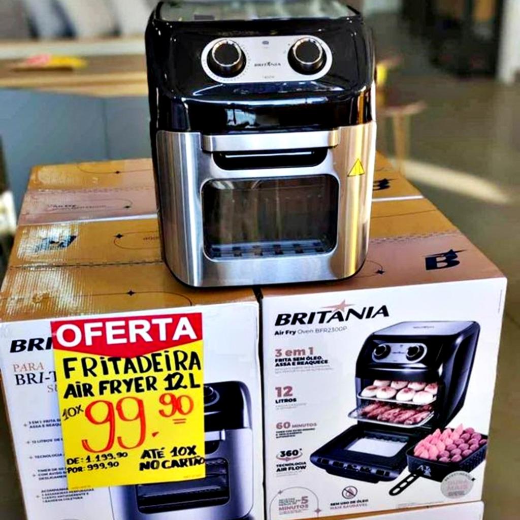 Fritadeira Air Fryer Britânia Oven 12 Litros 1800w – 220V na Amazon