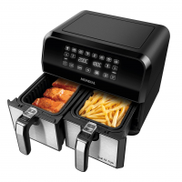 Fritadeira Air Fryer Dual Duplo Cesto 8L, Mondial, 2200W, 220V - AFD-01-BI na Amazon