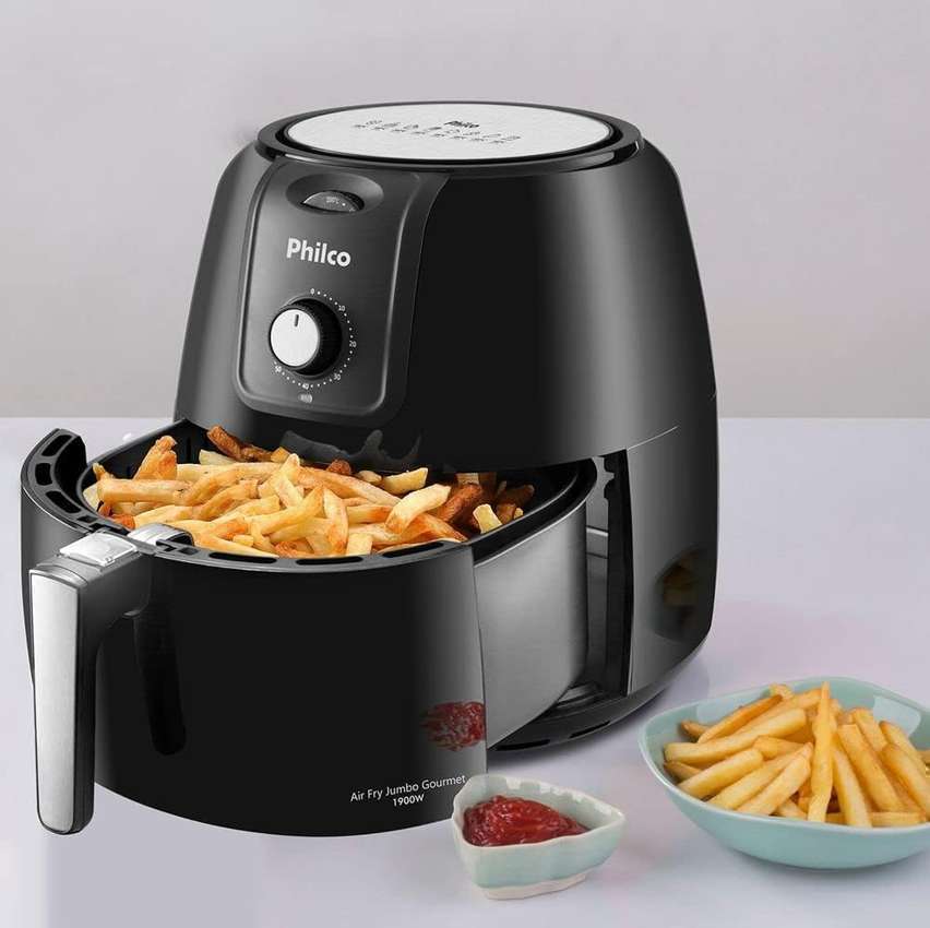 Fritadeira Air Fryer Philco Gourmet 7.2L PRF13P Preta 220V na Amazon