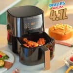 Fritadeira Airfryer Conectada c/ Alexa, Philips Walita, Preta, 4.1L, 1400W - RI9255/81 na Amazon