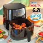Fritadeira Airfryer Essential XL Conectada, Philips Walita, conectividade c/Alexa, 6.2L de capacidade, Preta, 2000W, 127V (RI9280/90) na Amazon