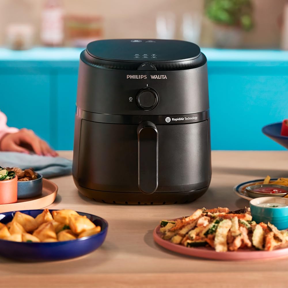 Fritadeira Airfryer Série 1000 XL, Philips Walita, 4,2 litros, Tecnologia RapidAir, Preta, 2 anos de garantia, 110v – NA120/00 na Amazon