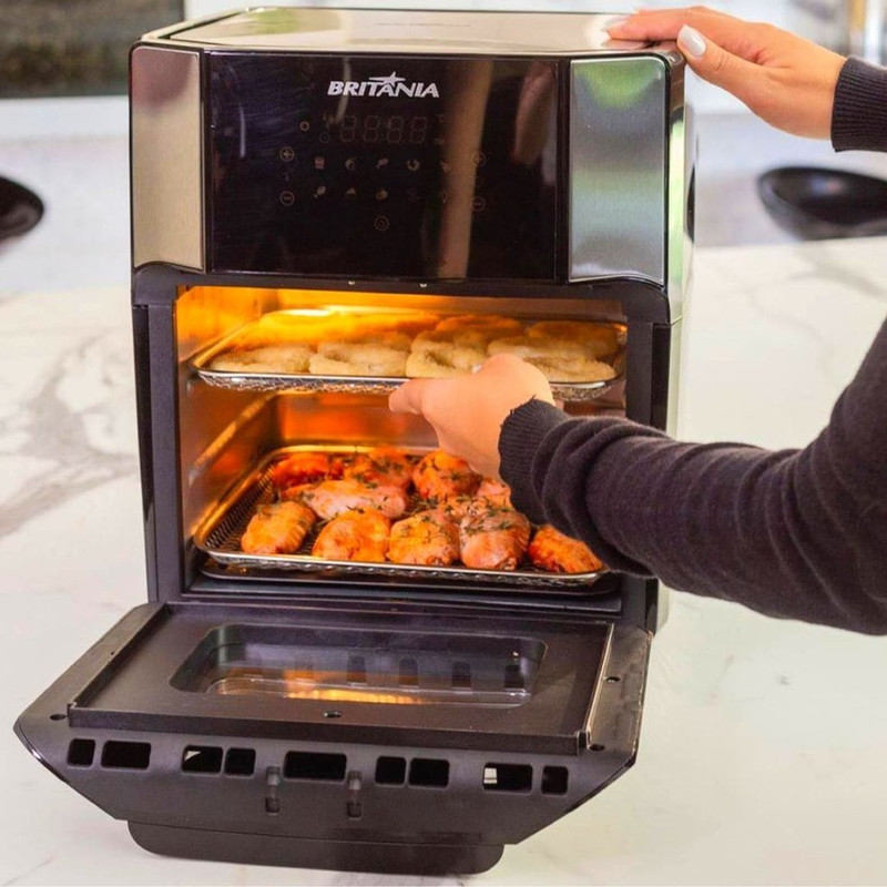 Fritadeira Elétrica Air Fryer Britânia BFR2100P 4 em 1 1800W na Carrefour