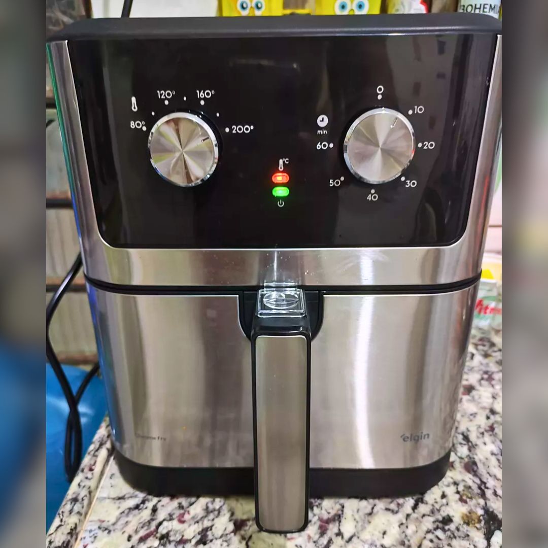 Fritadeira Elétrica Air Fryer Elgin Chrome Fry AFC80 1900W na Carrefour