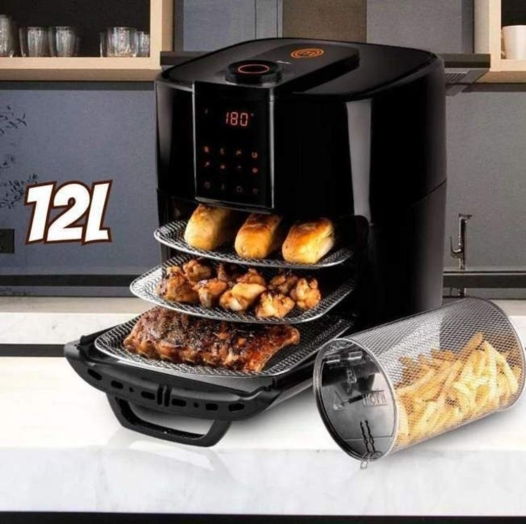 Fritadeira Elétrica Masterchef Oven By Mallory 12 Litros Com 1700W, Paneil LED, Multi Função Air Fryer, Forno e Desidratador na Amazon
