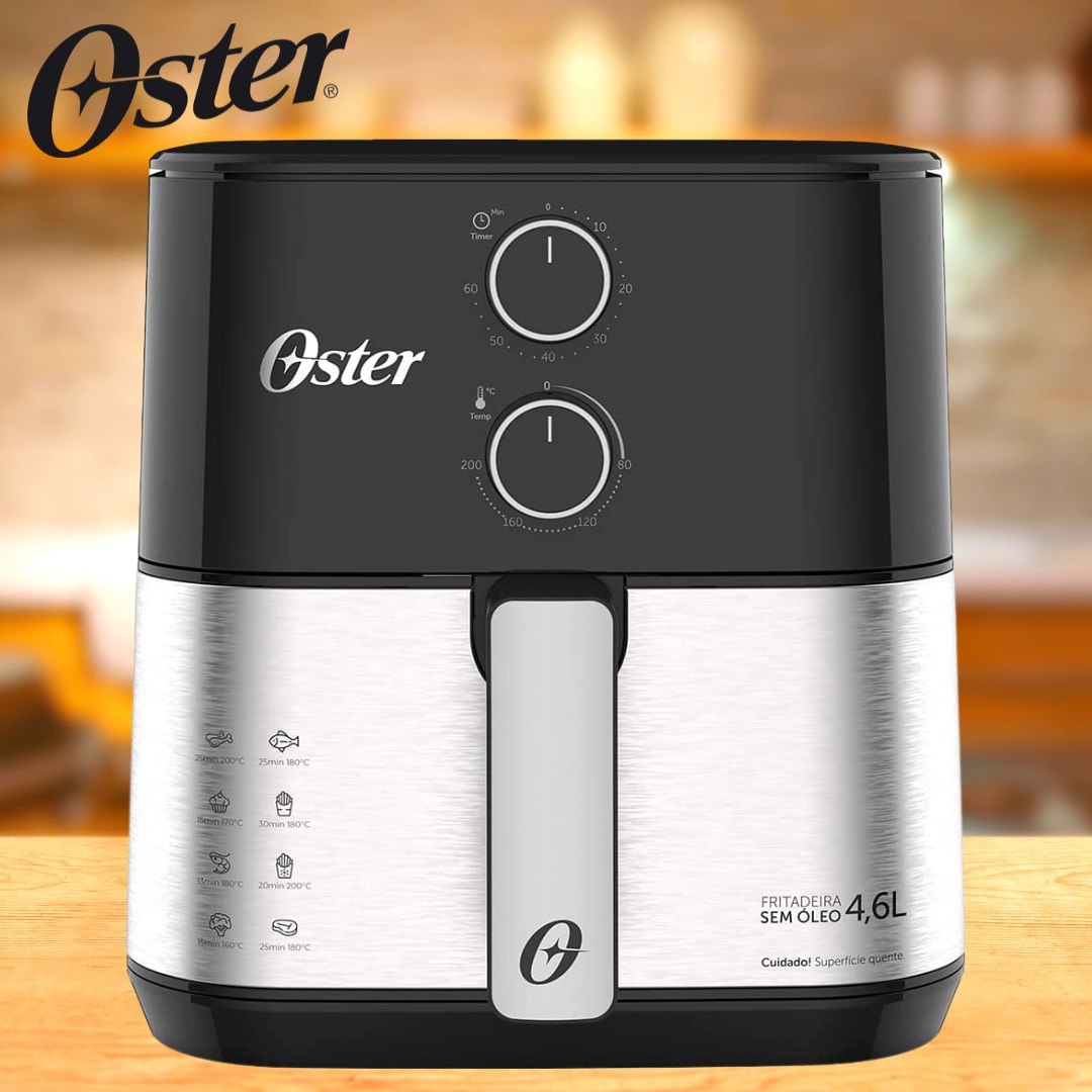 Fritadeira Elétrica Oster Inox Compact – OFRT520 na Fastshop