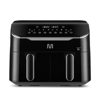 Fritadeira Elétrica Sem óleo Air Fryer 8L Preta Com 2 Gavetas 1800W 127V Multi - GO219 - 110V na Casas Bahia