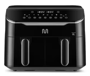 Fritadeira Elétrica sem óleo Air Fryer 8L Preta com 2 Gavetas 1800W 127V Multi – GO219 – 110V na Casas Bahia
