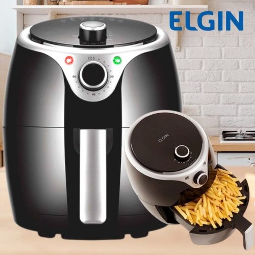 Fritadeira Elétrica Sem Óleo Elgin 3.5L, com Temporizador e Revestimento Antiaderente, 1240W, 110V – 42AFR1001000 na Magazine Luiza