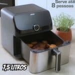 Fritadeira Elétrica sem Óleo/Air Fryer Arno Expert Maxxi AFD7 com Timer Inox 7,5L na Amazon