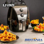 Fritadeira Elétrica sem Óleo/Air Fryer Britânia BFR51 Preta com Timer 5,2L na Magazine Luiza
