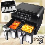 Fritadeira Elétrica sem Óleo/Air Fryer Mondial – Dual Duplo Cesto Preta 8L com Timer AFD-01-BI na Magazine Luiza