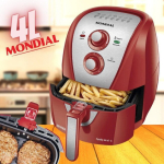 Fritadeira Elétrica sem Óleo/Air Fryer Mondial – Family AFN-40-RI Vermelha e Inox 4L com Timer na Magazine Luiza