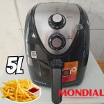 Fritadeira Elétrica sem Óleo/Air Fryer Mondial – Grand Family Inox AFN-50-BI Preto 5L com Timer na Magazine Luiza