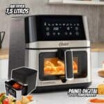 Fritadeira Inox DiamondTech Oster 7,5L com Visor Transparente – 127V na Amazon
