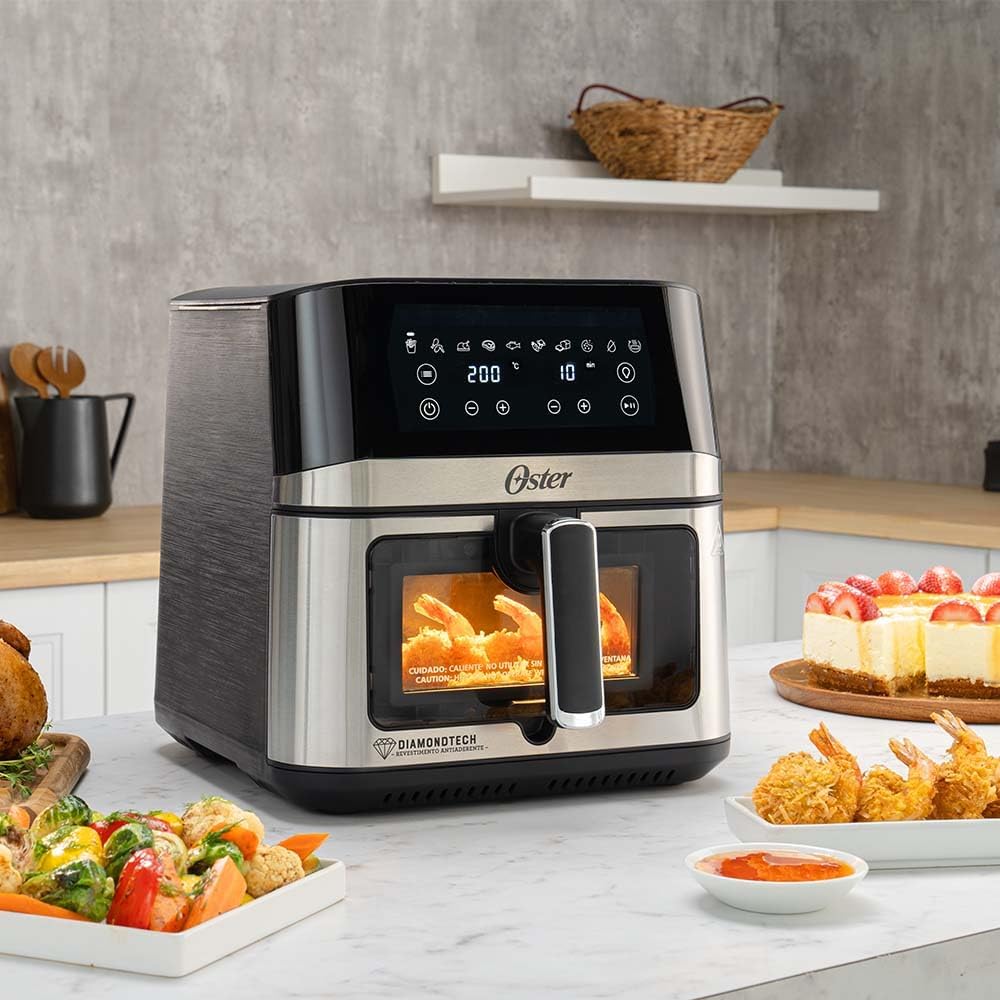 Fritadeira Inox DiamondTech Oster 7,5L com Visor Transparente na Amazon