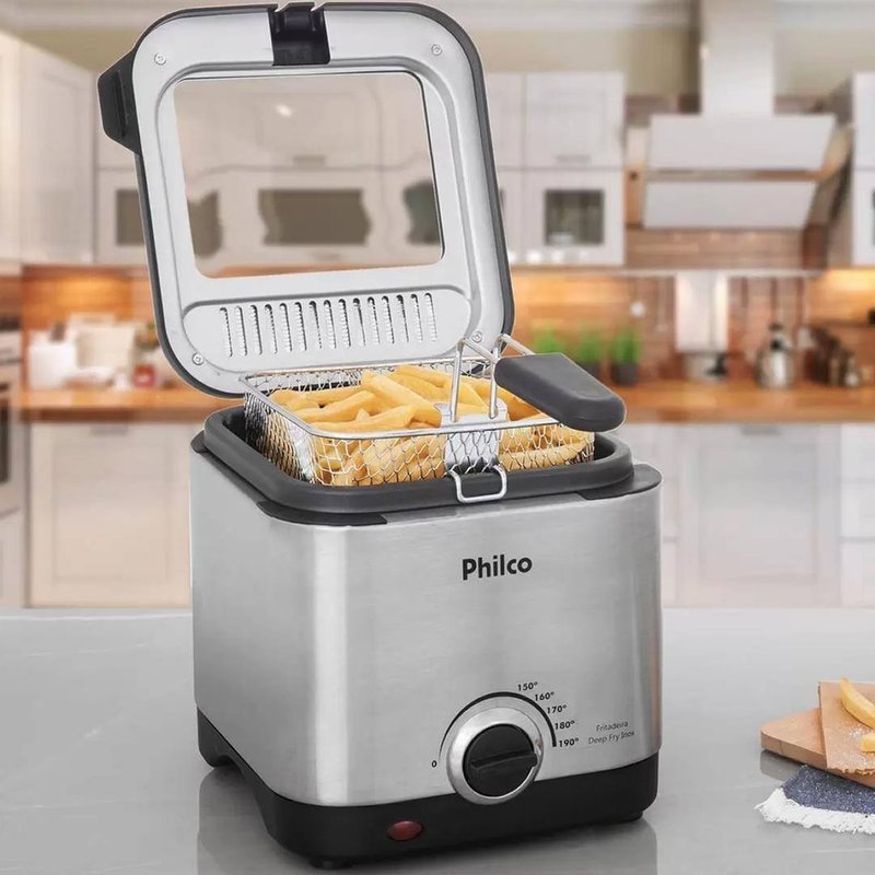 Fritadeira Philco Deep Fry 1.8L Inox na Amazon