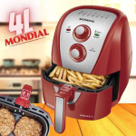 Fritadeira Sem Óleo Air Fryer 4L, Mondial, Vermelho/Inox, 1500W, 110V – AFN-40-RI na Amazon