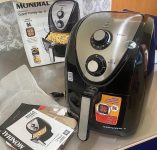 Fritadeira Sem Óleo Air Fryer 5L, Mondial, Preto/Inox, 1900W na Amazon