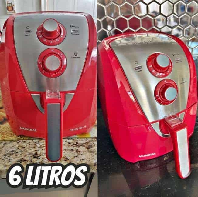 Fritadeira Sem Óleo Air Fryer 6l Afn-60-ri Mondial Cor Vermelho 110V na Amazon