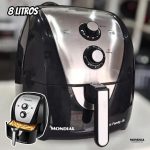 Fritadeira Sem Óleo Air Fryer 8L, Mondial, Preto/Inox, 1900W, 110V – AFN-80-BI na Amazon
