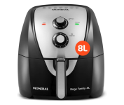Fritadeira Sem Óleo Air Fryer 8L, Mondial, Preto/Inox, 1900W, 110V – AFN-80-BI na Amazon