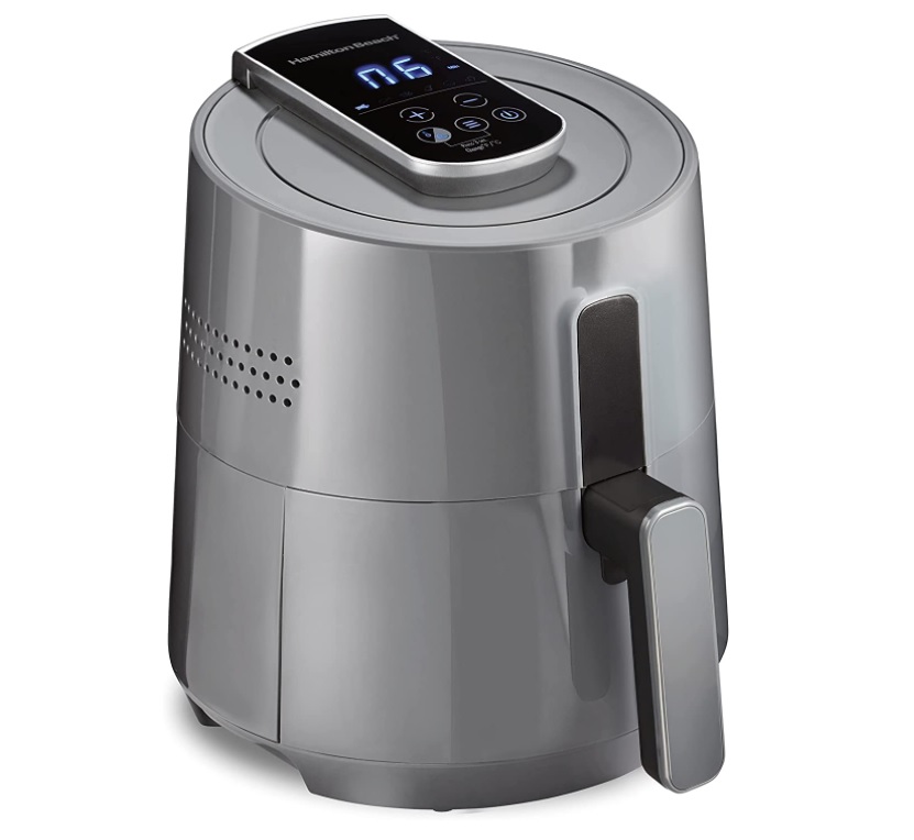 Fritadeira Sem Óleo AIR FRYER DIGITAL Hamilton Beach 3.5L Cinza, 1400W – 35051 na Amazon