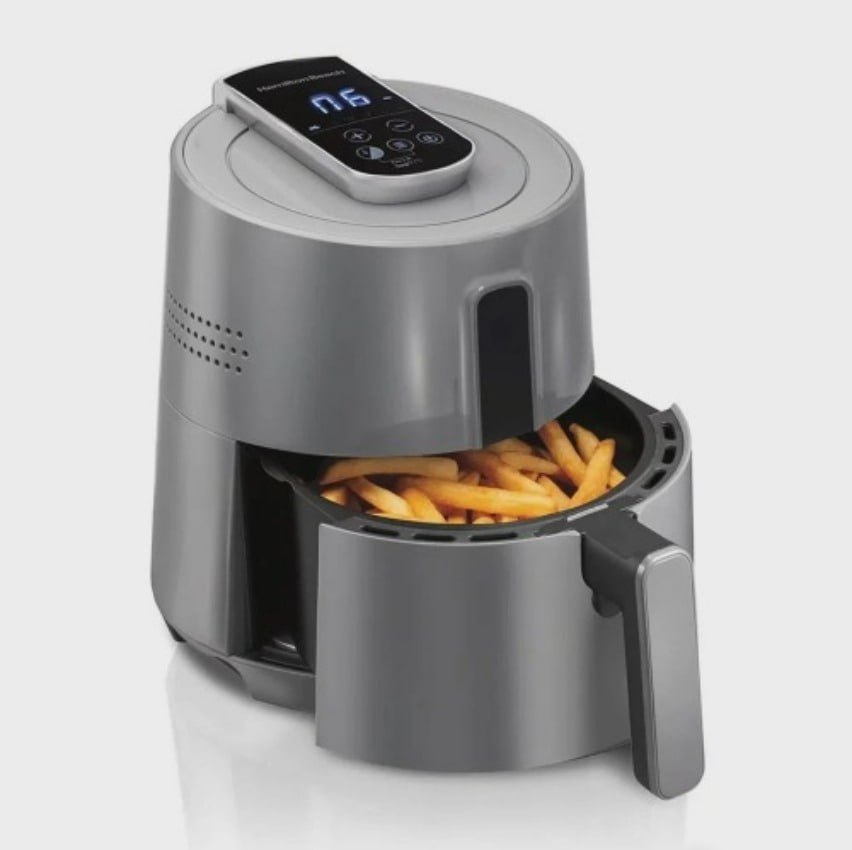 Fritadeira Sem Óleo AIR FRYER DIGITAL Hamilton Beach 3.5L Cinza, 1400W – 35051 na Amazon