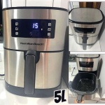 Fritadeira Sem Óleo AIR FRYER DIGITAL Hamilton Beach 5.0L 110v Cinza, 1700W – 35051 na Amazon