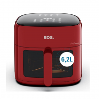 Fritadeira Sem Óleo Air Fryer Eos Chef Gourmet 6.2 Litros Compacta Digital Vermelho Eaf60v 110v na Amazon