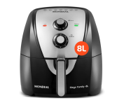 Fritadeira Sem Óleo MONDIAL Air Fryer 8L, Preto/Inox, 1900W, 110V – AFN-80-BI na Amazon