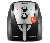 Fritadeira Sem Óleo MONDIAL Air Fryer 8L, Preto/Inox, 1900W, 220V – AFN-80-BI na Amazon
