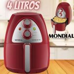 Fritadeira Sem Óleo Mondial, Family Inox-Red – 4L, 110V, 1500W – AF-14-4L na Amazon