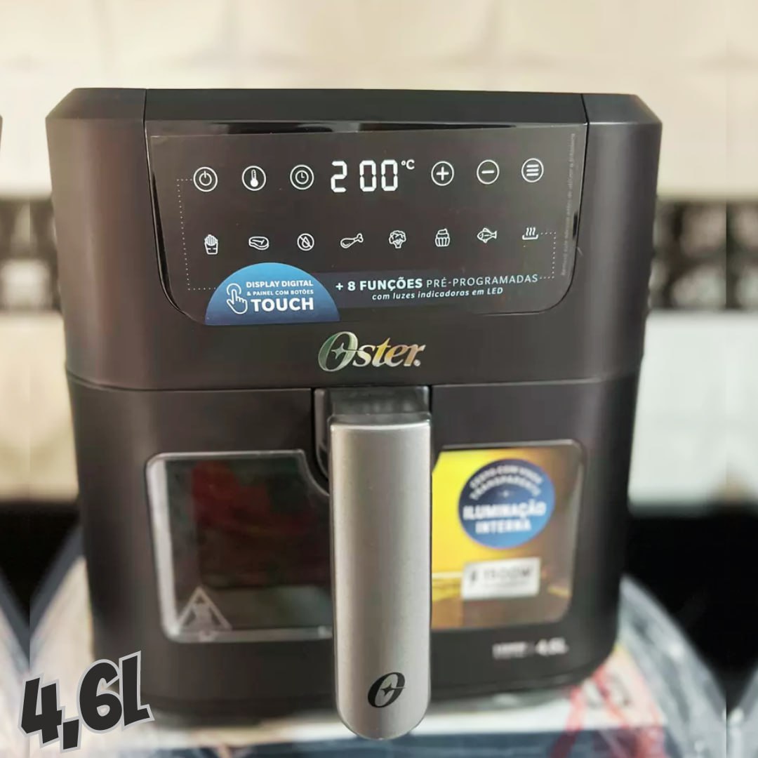 Fritadeira Sem Óleo Oster, 4,6L, 1500W, OFRT970 na Amazon