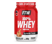 FTW 100% Whey Protein Concentrado Suplemento – Pote 900g Doce de Leite na Amazon